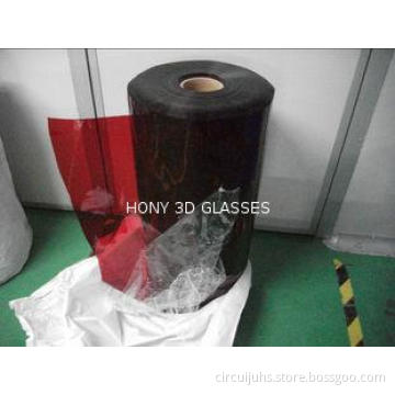 Red Blue Cyan PET LCD Polarizer Film Replacement For 3D Gla